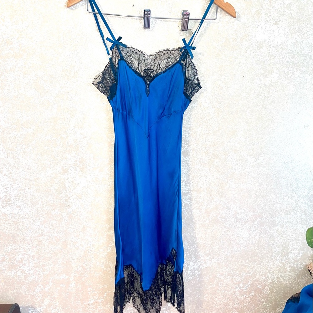 Agent Provocateur Soirée Celeste Silk Slip 2/S